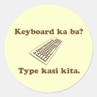 Adesivo Redondo Ka Ba do teclado? Digite Kita.