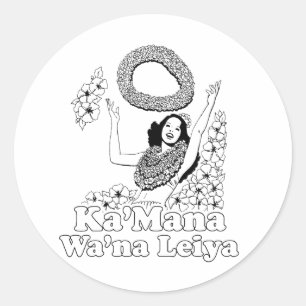 ADESIVO REDONDO KA' MANA WA'NA LEIYA
