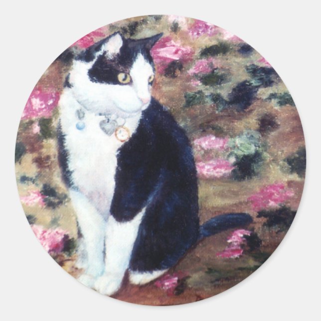 Adesivo Redondo Kaboodles Cat Sticker (Frente)