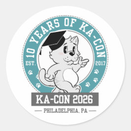 Adesivo Redondo KACON 2026 Logo Stickers
