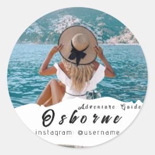 Adesivo Redondo Kaft Rocky Mountain Adventure Guide Business