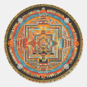 ADESIVO REDONDO KALACHAKRA ESOTERIC MANDALA III