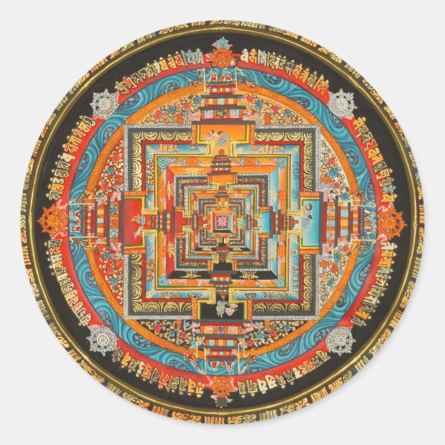 ADESIVO REDONDO KALACHAKRA ESOTERIC MANDALA III (Frente)