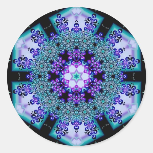 Adesivo Redondo KaleidoGem Sticker (Frente)