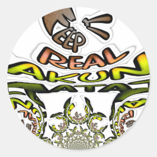 Adesivo Redondo Kaleidoscope Art Impressão/Graphic