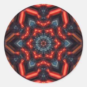 Adesivo Redondo kaleidoscope geométrico artSticker