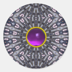 ADESIVO REDONDO KALEIDOSCÓPIO PSIQUEDÉLICO/MEMÓRIAS MÍSTICAS
