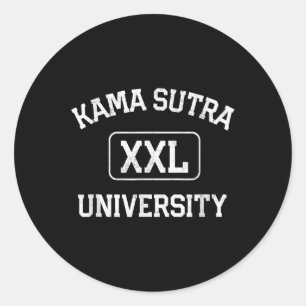 Adesivo Redondo Kama Sutra University Make Love Not War Yin C