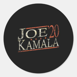 Adesivo Redondo Kamala 2020 Joe Biden 2020 Vintage Biden Harris 20