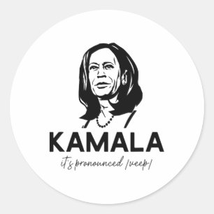 Adesivo Redondo Kamala é o Vice-presidente Harris