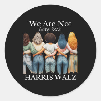 Adesivo Redondo Kamala Haris Waltz 2024 Senhora Presidente Não Som