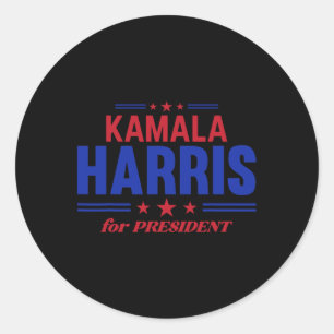 Adesivo Redondo Kamala Hariss Para A Eleição Do Presidente 2024