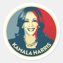 Adesivo Redondo Kamala Harris