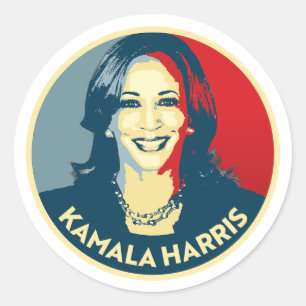 Adesivo Redondo Kamala Harris