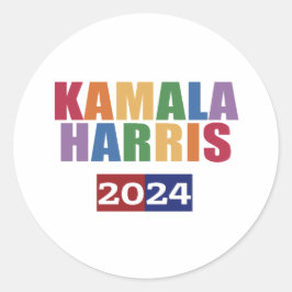 Adesivo Redondo Kamala Harris.