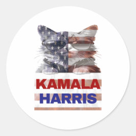 Adesivo Redondo Kamala Harris.