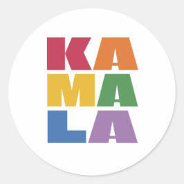 Adesivo Redondo Kamala Harris.