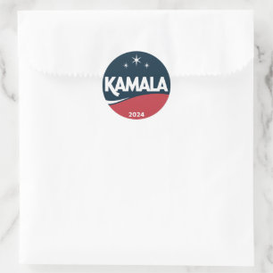 Adesivo Redondo Kamala Harris 2024 Antiga Eleição Para Presidente