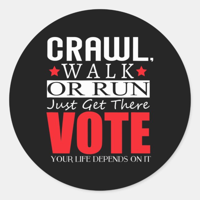 Adesivo Redondo Kamala Harris 2024 Eletion Anti Trump (Frente)