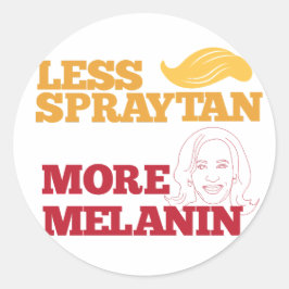 Adesivo Redondo Kamala Harris Eletion 2024 Anti Trump Sticker