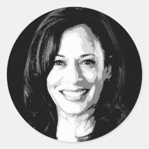 Adesivo Redondo Kamala Harris Impressão