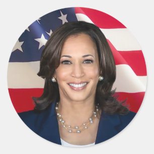 Adesivo Redondo Kamala Harris para a América