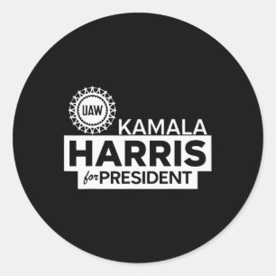 Adesivo Redondo Kamala Harris Para O Presidente 2024