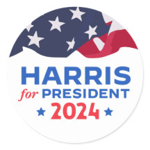 Kamala Harris Para O Presidente 2024 American Flag