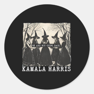 Adesivo Redondo Kamala Harris Tim Wheimer Witch