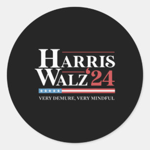 Adesivo Redondo Kamala Harris Wheimer 202 muito miserável