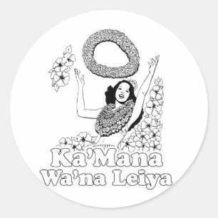 Adesivo Redondo Ka'mana Wana Lei Ya