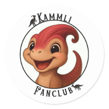 Kammli Fanclub – Adorável Sticker de Dino