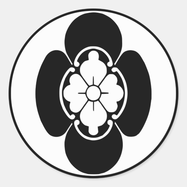 Adesivo Redondo KAMON (Japão) do Hotta's (Frente)