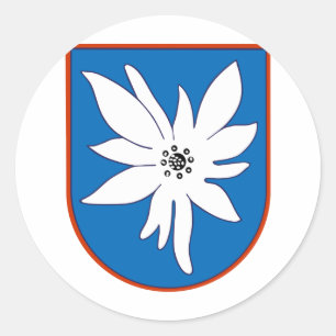 Adesivo Redondo Kampfgeschwader 51 Edelweis