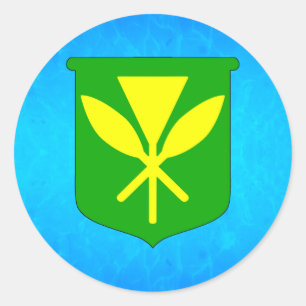 Adesivo Redondo Kanaka Maoli