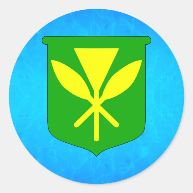 Adesivo Redondo Kanaka Maoli (Frente)