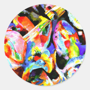Adesivo Redondo Kandinsky - Improvisação da Enchente