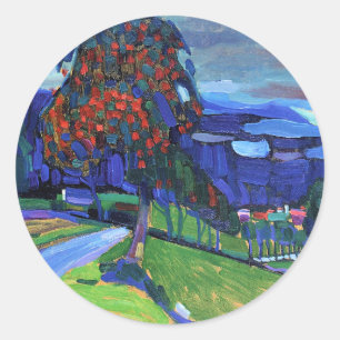 Adesivo Redondo Kandinsky - Outono em Murnau,