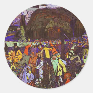 Adesivo Redondo Kandinsky - Vida Colorida,