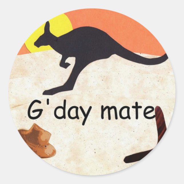 Adesivo Redondo Kangaroo Jillo (Frente)