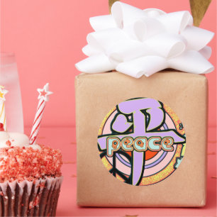 Adesivo Redondo Kanji para o Peace Sticker