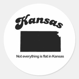 Adesivo Redondo Kansas - não tudo é liso