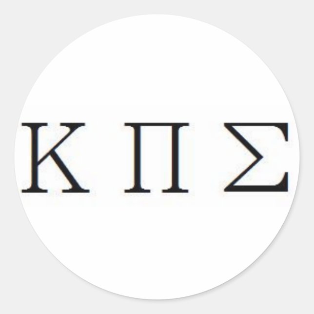 Adesivo Redondo KAPPA PI SIGMA Sticker (Frente)