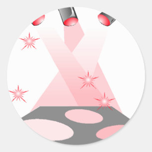 Adesivo Redondo Karaoke do canto do drama do talento de