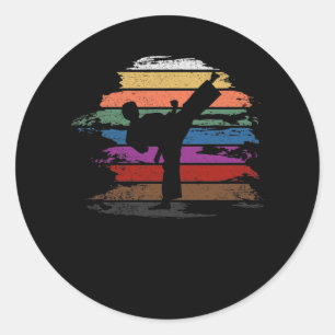 Adesivo Redondo Karate Belt Colors