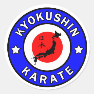 Adesivo Redondo Karaté de Kyokushin