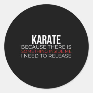 Adesivo Redondo Karate Japonês Artes Marciais Shotokan Artigo Marc