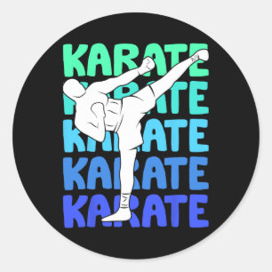 Adesivo Redondo Karate Kids Boys