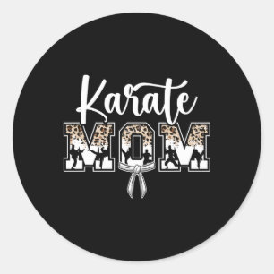 Adesivo Redondo Karate Mãe Karate Mama Karate Mãe