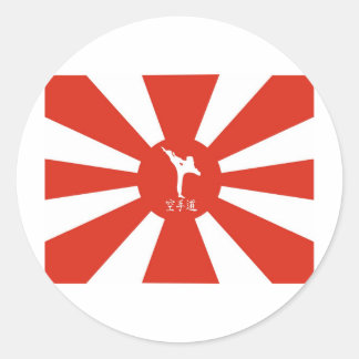Adesivo Redondo Karate Rays